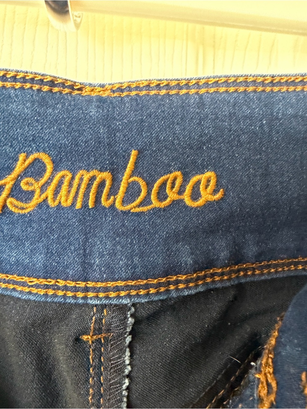 BAMBOO Dark Blue Skinny Stretch Jeans - Picture 3 of 5